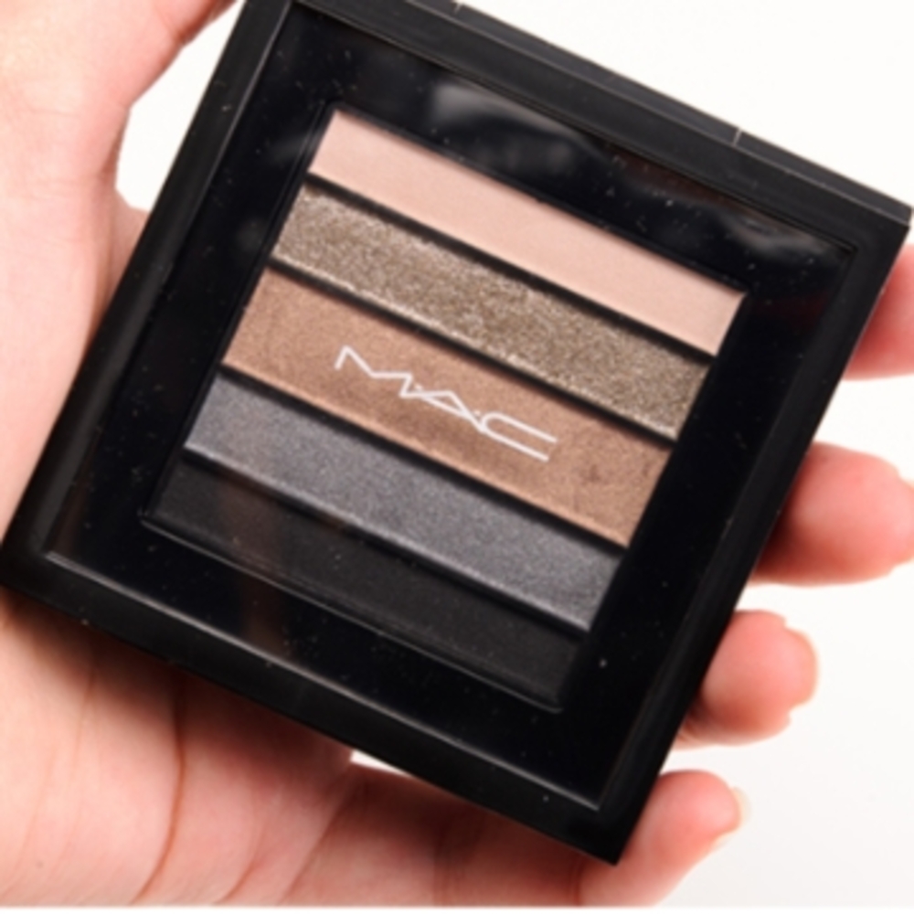 Limited Edition MAC Veluxe Pearlfusion Shadow Palette Smokeluxe-Bronzer/Grey NIB